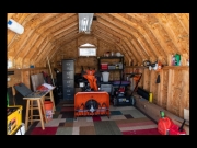 Inside the shed